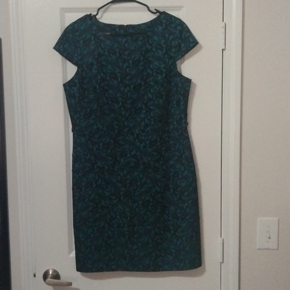 Alyx Black/Teal Lace Dress